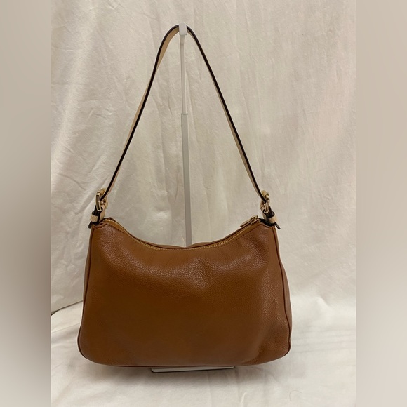 Michael Kors Pebbled Leather Camel Mini Hobo- Adjustable Strap. Goldtone Buckle - Picture 2 of 16